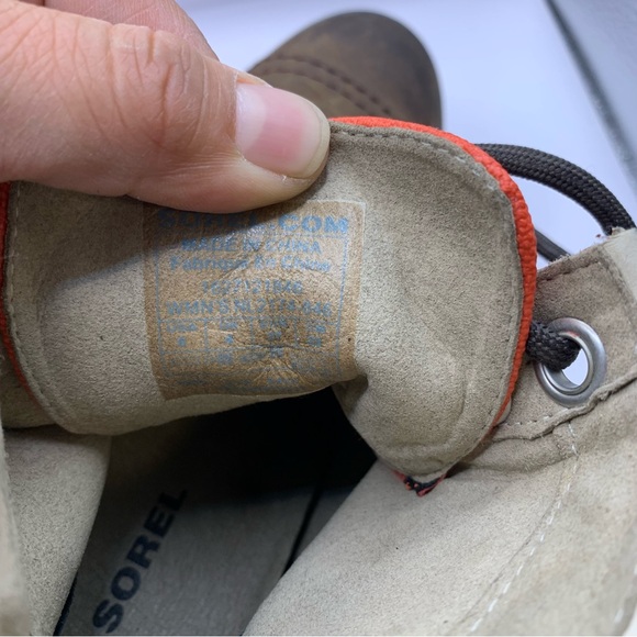 Sorel PDX Bonfire Orange Wedge Ankle Boots Booties Size 6 - Picture 8 of 8